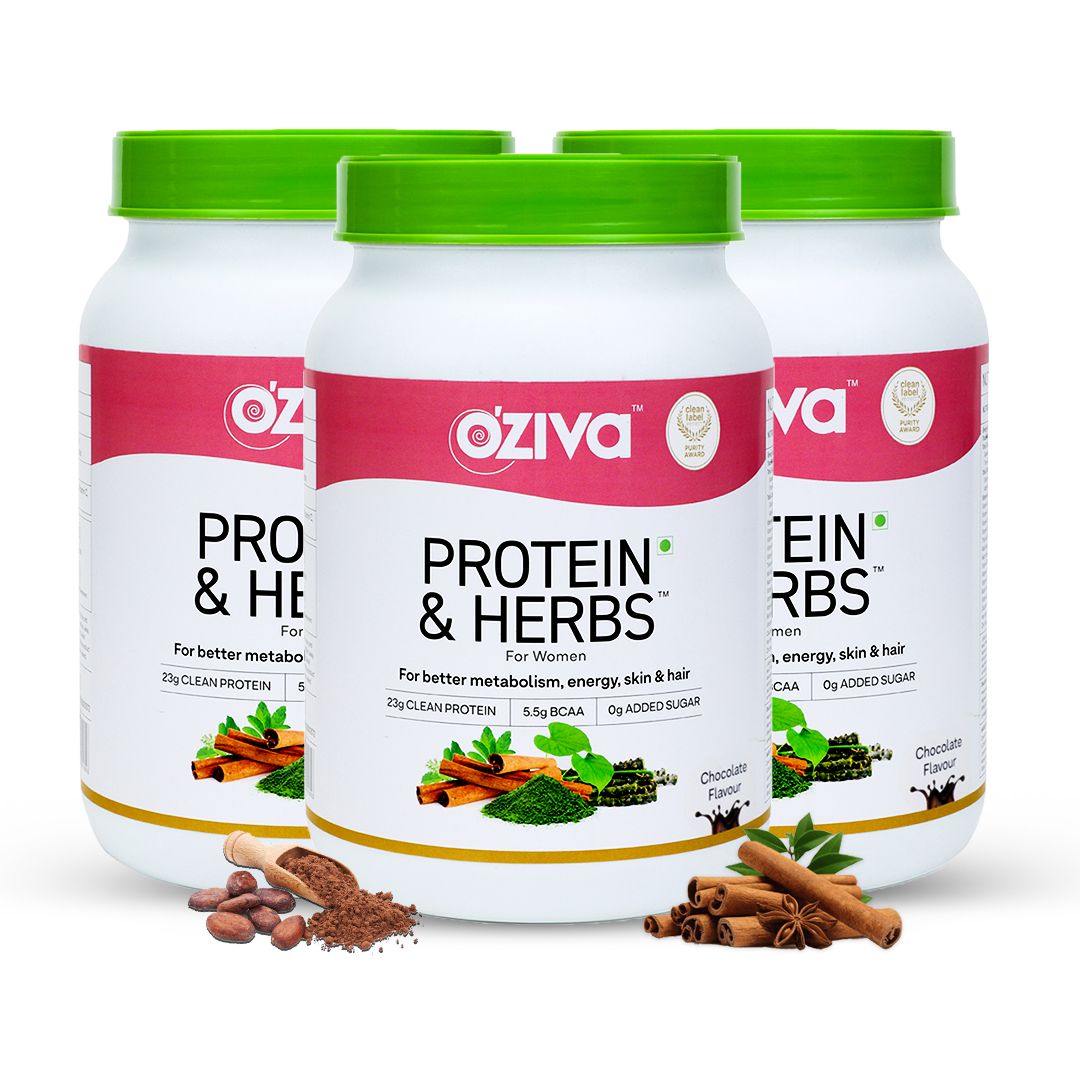 Protein & Herbs For Women - Whey Protein Powder With Ayurvedic Herbs & Multivitamins Protein & Herbs